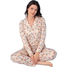 Bipamuk Bellisama Yumuşak Dokulu Rahat Kadın Pijama Takımı Tam Kalıp S/2xl