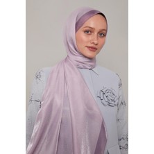 Lêvi D'or Lila Şerit Desen Kehribar Şal