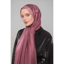 Levidor Menekşe Şerit Desen Kehribar Şal