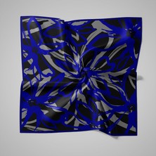 Piramit Naturel Eşarp | Çizgisel Papatya