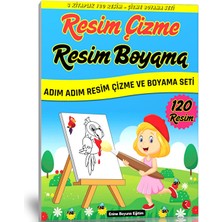 Enine Boyuna Eğitim Resim Çizme ve Resim Boyama Kitap Seti (2 Kitap – 120 Resim)