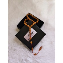 CC Desing Küre Kesim Koyu Sarı Sıkma Kehribar Tesbih