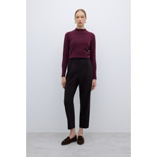 ROMAN Tek Pilili Havuç Pantolon Kahve K2612048_005