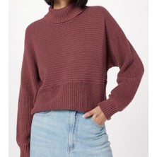 Pampino Kadın Rahat Kalıp Boğazlı Triko Kazak