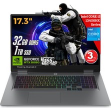 Lenovo Loq 17IRX10 Aı Intel Core I5-13450HX 32GB Ddr5 1tb SSD RTX5050 8gb Gddr7 17.3 IPS 165Hz Fhd Freedos 83JH00BDTR Dizüstü Bilgisayar (Yapay Zeka Destekli)