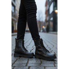 Ayakmod Siyah Cilt Içi Kürklü Kadın Bot 525383 Z