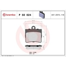 Brembo P50024 Arka Fren Balatasi A0024205120 A0054201820 A2420512037