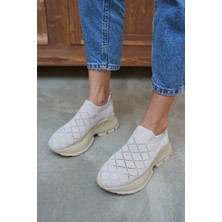 Angelina Jones Alice Kadın Sari Trıko Sneakers