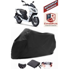 Autozel Rks Cityblade Motor Brandası Siyah Motorsiket Brandası Motor Örtüsü Çadır Su Geçirmez Motosiklet Kılıfı Motor Brandası