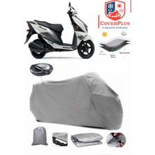Autozel Suzuki Avenis 125 Motor Brandası Gri Arka Çanta Uyumlu Motorsiket Brandası Motor Örtüsü Çadır Su Geçirmez Motosiklet Kılıfı Motor Brandası