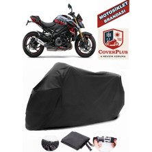 Autozel Suzuki Gsx-S 1000 Motor Brandası Siyah Motorsiket Brandası Motor Örtüsü Çadır Su Geçirmez Motosiklet Kılıfı Motor Brandası