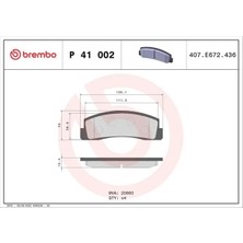Brembo P41002 On Fren Balatasi 21213501090