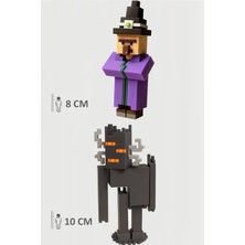 Minecraft Witch Cadı  ve Creaking Gıcırtı Set Hareketli Eklemli Figür