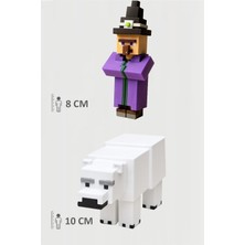Minecraft Witch Cadı ve Ayı Bear Set Hareketli Eklemli Figür