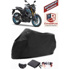 Autozel Yamaha  MT-125 Motor Brandası Siyah Motorsiket Brandası Motor Örtüsü Çadır Su Geçirmez Motosiklet Kılıfı Motor Brandası