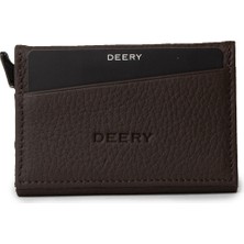 Deery Hakiki Deri Kahverengi Mekanizmalı Yatay Erkek Cüzdanı - 00611ZKHVZ01