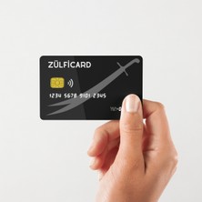 Huggy Craft Zülfikar Kart Kaplama Sticker Kart Etiketi (Yüksek Kaliteli Baskı)