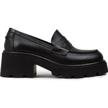 Deery Kadın Hakiki Deri Siyah Platform Makosen - 82413ZSYHC01