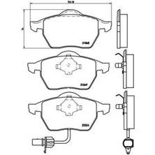 Brembo P85060 On Fren Balatasi 1133445 1143349 1205695