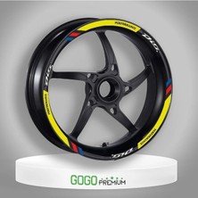 Honda Forza Uyumlu M Power Sarı 1 Set Jant Şeridi