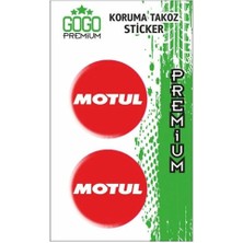 Honda Pcx Uyumlu Ikili Koruma Takozu Kırmızı Damla Sticker 2 Adet