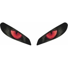 Cf Moto 250 Sr 2020 - 2024 Uyumlu Far Sticker Kırmızı