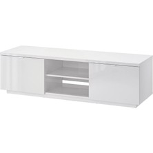 IKEA Byas Tv Sehpası Parlak Beyaz 160 x 42 x 45 cm
