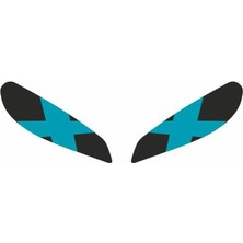 Cf Moto 250 Sr 2020 - 2024 Uyumlu Far Sticker x Mavi