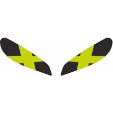 Cf Moto 250 Sr 2020 - 2024 Uyumlu Far Sticker x Flo Sarı