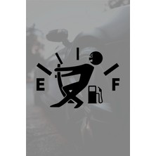 Aydın Garage Siyah Araba Yakıt Deposu Kapağı Sticker Oto Sticker Araba İçin Özel Tasarım