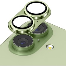 M.TK Moveteck Apple iPhone 17 Uyumlu Kamera Lens Koruyucu Metal Çerceveli Tam Kaplar Koruyucu Cam