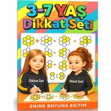 Enine Boyuna Eğitim 3-7 Yaş Dikkat Seti (Cırt Cırtlı Yaz-Sil)