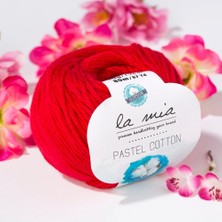 La Mia Pastel Cotton Kırmızı El Örgü Ipi - L004 - 33611