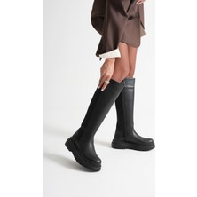 Mevese İnga Kadın Günlük Siyah Çizme