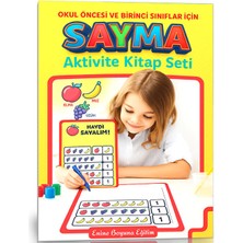 Enine Boyuna Eğitim Okul Öncesi ve Birinci Sınıflar Sayma Aktivite Kitap Seti (Yaz-Sil)