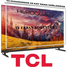 Heroglas 65 Inç Tcl 65P89K TV Ekran Koruyucu Çizilmelere ve Kırılmalara Karşı Koruma Sağlar