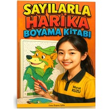 Enine Boyuna Eğitim Sayılarla Harika Boyama Kitabı (98 Süper Boyama)