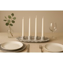 Sisay Home Modern Mermer Dokulu 4’lü Mumluk Şamdan