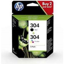Binbir Göz Bilgisayar Hp 304 Black-Color Siyah-Renkli Multi Paket 3JB05AE