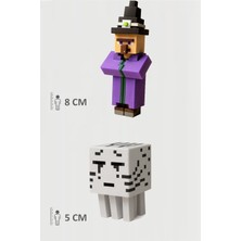 Minecraft Witch Cadı ve Ghast V2 Set Hareketli Eklemli Figür