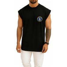 Bahriyeli Collection Oversize Amfibi Deniz Piyade Tugay Komutanlığı Cep Tasarımlı Atlet