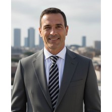 1001 Kravat Siyah Beyaz Çizgili 8 cm Genişliğinde Kravat