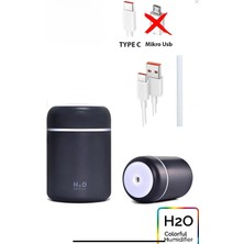 Azurtech H2O 300ML Şarjlı Ultrasonik Hava Nemlendirici ve Ortam Kokusu