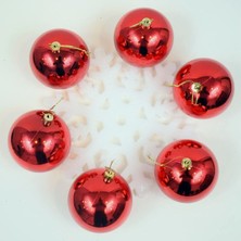 Hg.Aksesuar 6 Adet Cici Top Yılbaşı Çam Ağacı Süsü