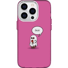 Turkuaz Dijital Pazarlama iPhone 15 Pro Max Özel Hayalet Baskılı Lüks Silikon Kılıf