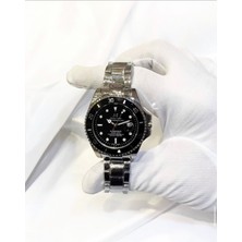 Erkek Çelik Kordonlu Kronograf Kol Saati – Takvimli, Tachymetreli, Suya Dayanıklı, Şık ve Spor Kombinlere Uyumlu Metal Kasa Saat”