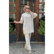 Kayra Pantolonlu Takım KY-A25-76009 Taş