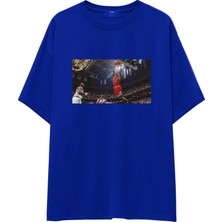The Lucid Lab Michael Jordan Chicago Bulls 1997 Oversize Tişört - Mavi