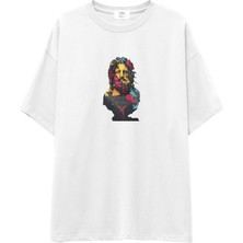 The Lucid Lab Zeus Oversize Tişört - Beyaz