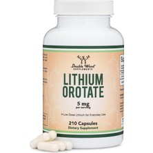 Double Wood Lithium Orotate 5 Mg Cognition And Brain Health 210 Caps